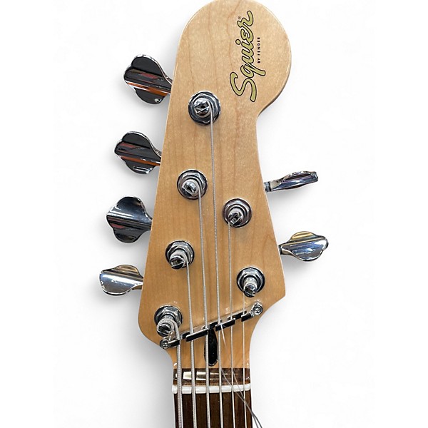 Used Squier Affinity jazz bass VI Black Electric Bass Guitar