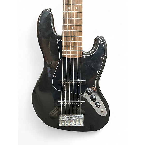 Used Squier Affinity jazz bass VI Black Electric Bass Guitar