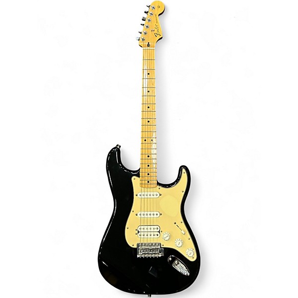 Used Fender HSS Standard Stratocaster Black Solid Body Electric Guitar