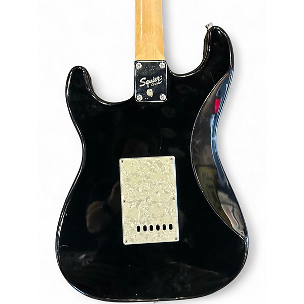 Used Squier Strat Black Solid Body Electric Guitar