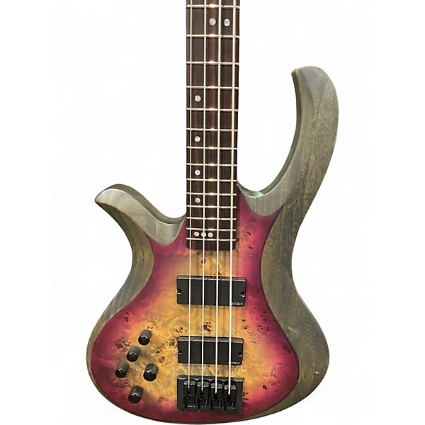 Used Schecter Guitar Research Riot 4 String Pink Electric Bass Guitar