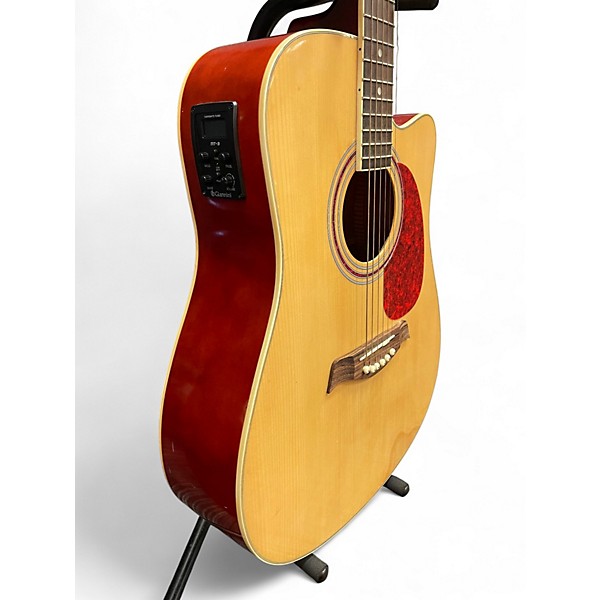 Used Giannini DG41 Natural Acoustic Electric Guitar