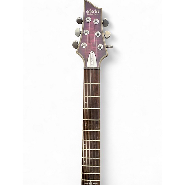 Used Schecter Guitar Research C1 Platinum Trans Purple Solid Body Electric Guitar