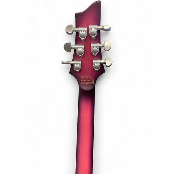 Used Schecter Guitar Research C1 Platinum Trans Purple Solid Body Electric Guitar