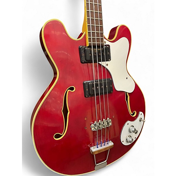 Vintage 1960s Mosrite Gospel Mark X Dakota Red Electric Bass Guitar