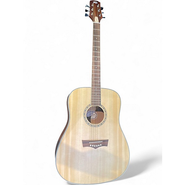 Used Peavey DW2 Natural Acoustic Guitar