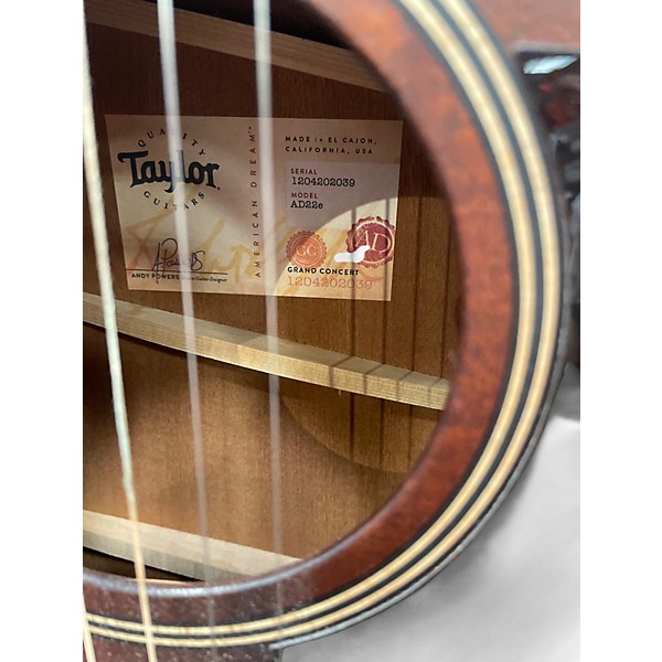 Used Taylor AD22e Natural Acoustic Electric Guitar