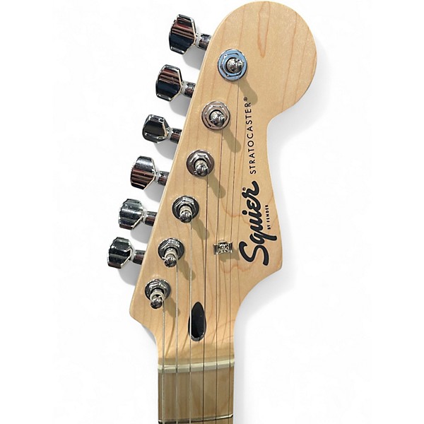 Used Squier Sonic Stratocaster HSS Black Solid Body Electric Guitar