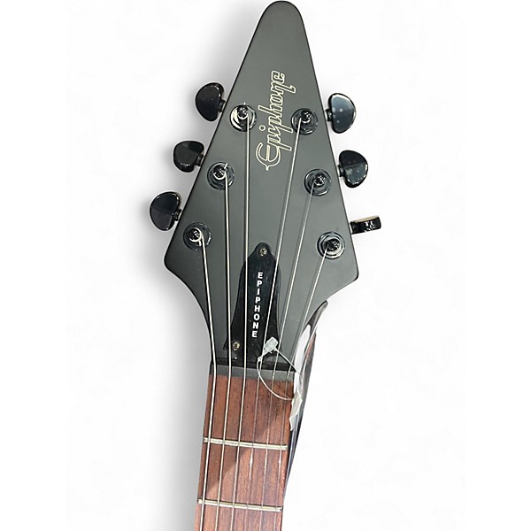 Used Epiphone Gothic '58 Flying V Black Solid Body Electric Guitar