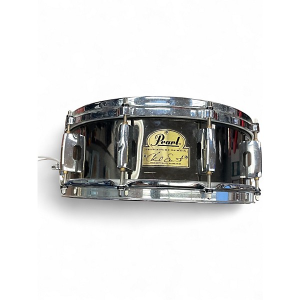 Used Pearl 14in Chad Smith Snare Black Chrome Drum