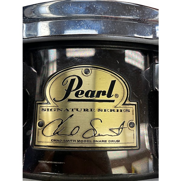 Used Pearl 14in Chad Smith Snare Black Chrome Drum