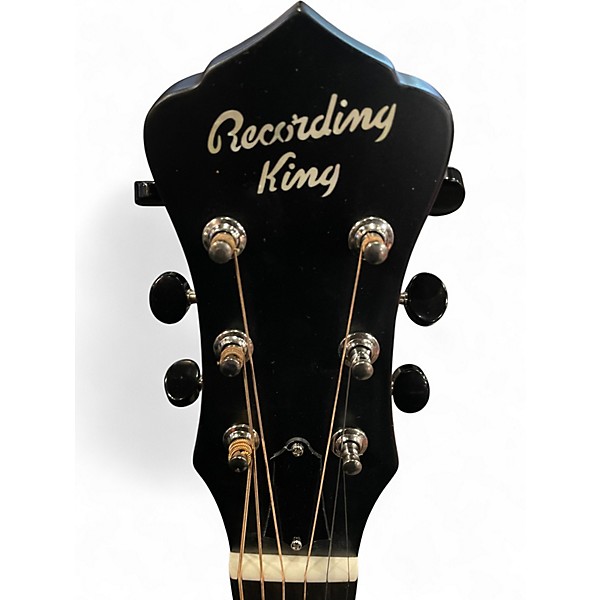 Used Recording King RM-991 nickel tricone resonator Silver Acoustic Guitar