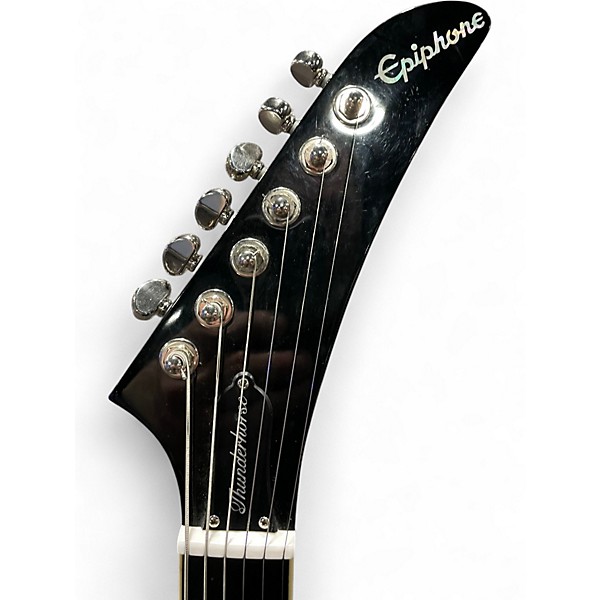 Used Epiphone Brendon Small Thunderhorse Explorer Silverburst Solid Body Electric Guitar