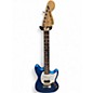 Used Squier Vintage Modified Mustang HS Metallic Blue Solid Body Electric Guitar thumbnail