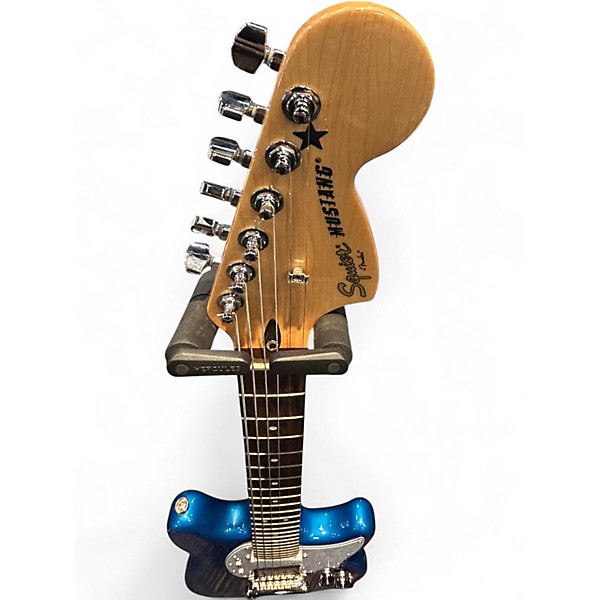 Used Squier Vintage Modified Mustang HS Metallic Blue Solid Body Electric Guitar
