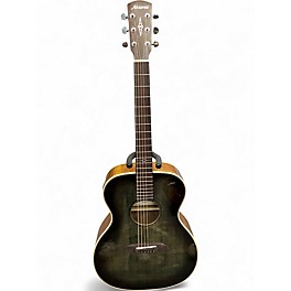 Used Alvarez AF70 Folk Blue Acoustic Electric Guitar