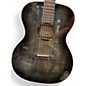 Used Alvarez AF70 Folk Blue Acoustic Electric Guitar