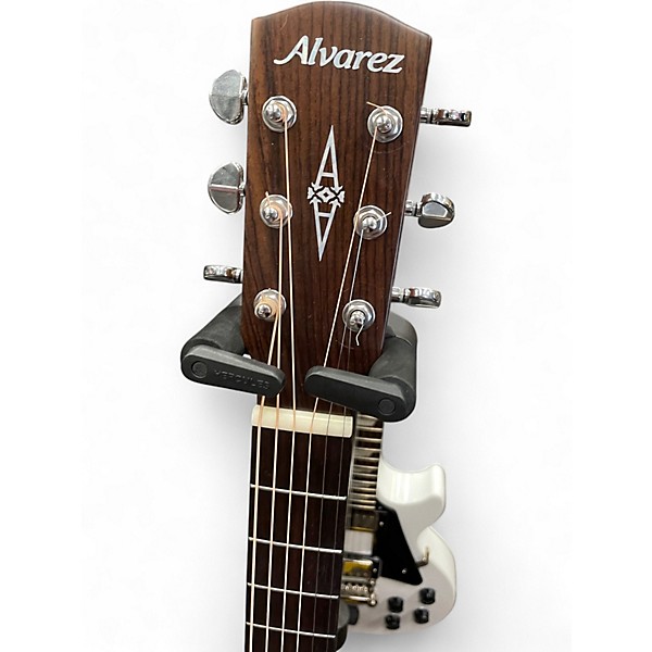 Used Alvarez AF70 Folk Blue Acoustic Electric Guitar