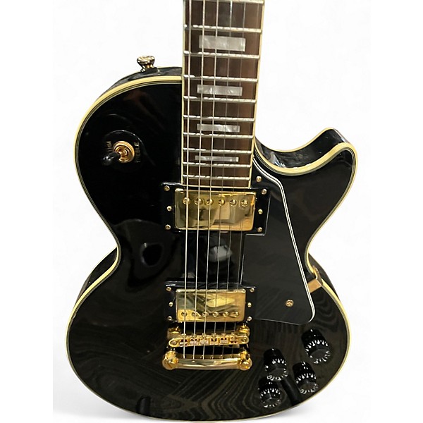 Used Epiphone Les Paul Custom Pro Ebony Solid Body Electric Guitar