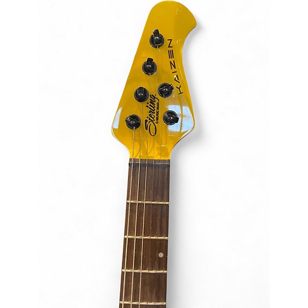 Used Sterling by Music Man Kaizen Yellow Solid Body Electric Guitar