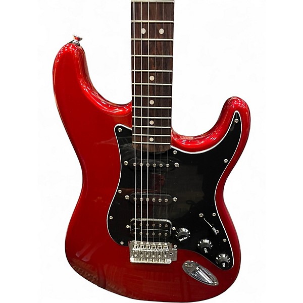 Used Squier Affinity Stratocaster Candy Apple Red Metallic Solid Body Electric Guitar