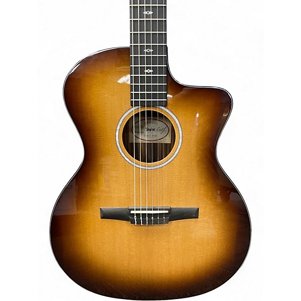 Used Taylor Sunset Blvd 214ce-N Plus Brown Sunburst Classical Acoustic Electric Guitar