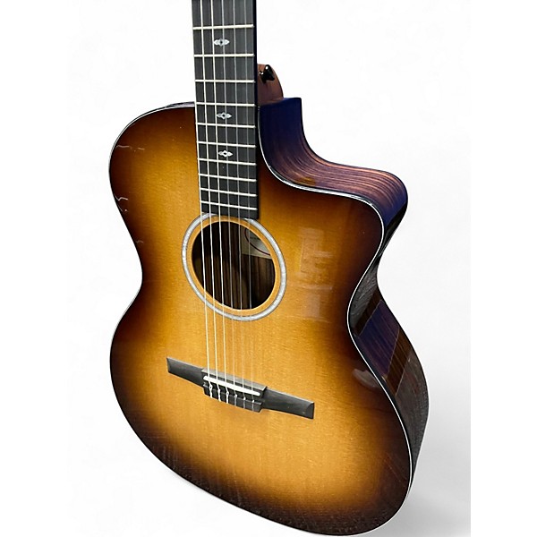 Used Taylor Sunset Blvd 214ce-N Plus Brown Sunburst Classical Acoustic Electric Guitar