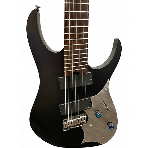 Used Ibanez RGIM7MH Black Solid Body Electric Guitar