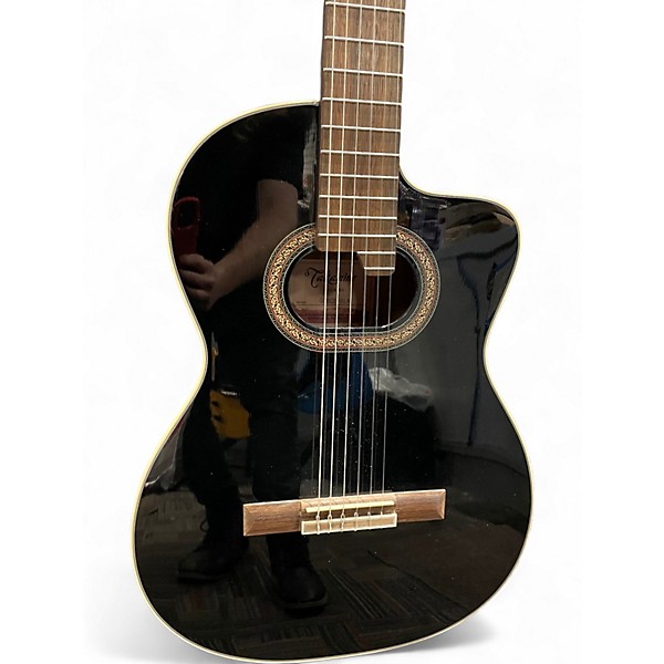 Used Takamine GC6CE-BLK Black Classical Acoustic Electric Guitar