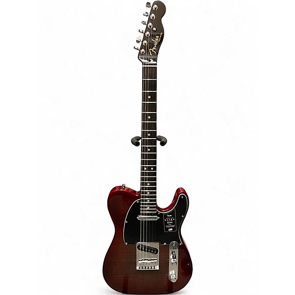 Used 2022 Fender American Ultra Telecaster 2 Color Sunburst Solid Body Electric Guitar