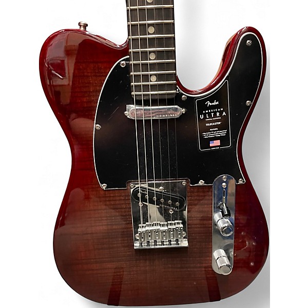 Used 2022 Fender American Ultra Telecaster 2 Color Sunburst Solid Body Electric Guitar