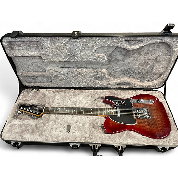 Used 2022 Fender American Ultra Telecaster 2 Color Sunburst Solid Body Electric Guitar