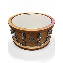 Used PDP by DW 7.5X14 limited edition dark stain walnut hoops Natural Drum