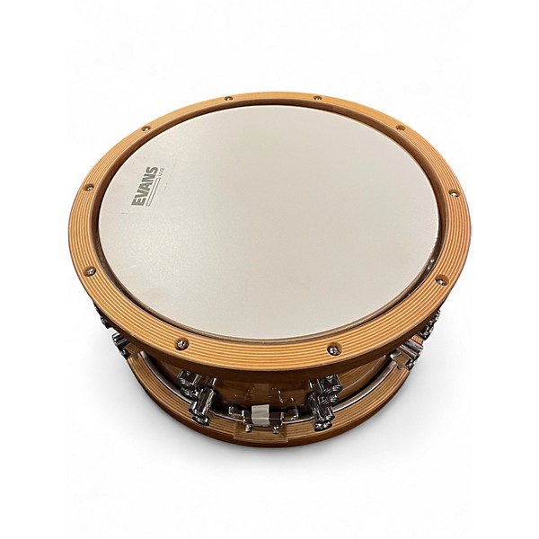 Used PDP by DW 7.5X14 limited edition dark stain walnut hoops Natural Drum