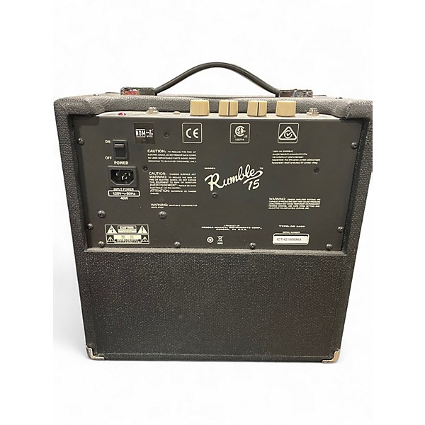 Used Fender Rumble 15 15W 1X8 Bass Combo Amp