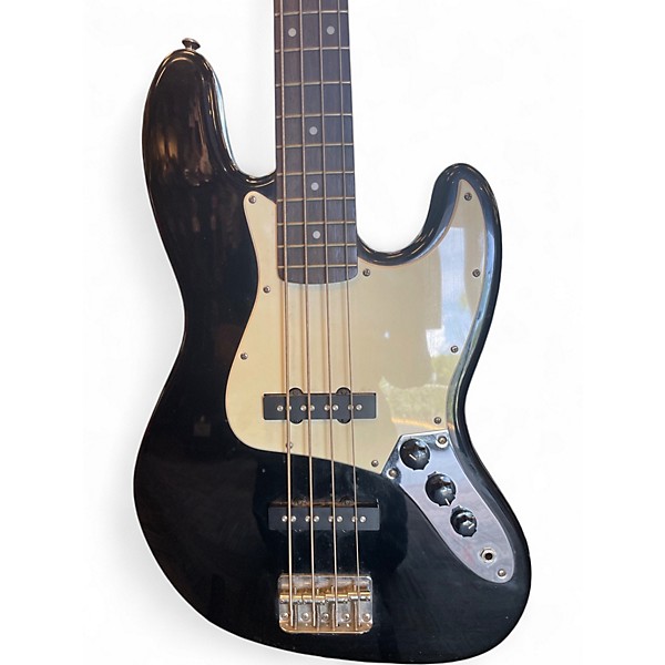 Used Squier Affinity Jazz Bass Black Electric Bass Guitar