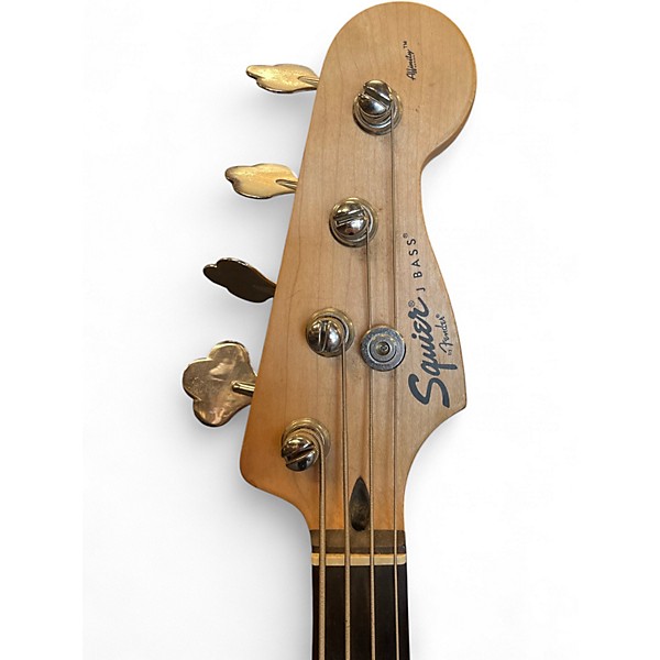 Used Squier Affinity Jazz Bass Black Electric Bass Guitar