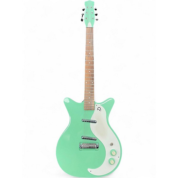 Used Danelectro NOS+ Seafoam Green Solid Body Electric Guitar