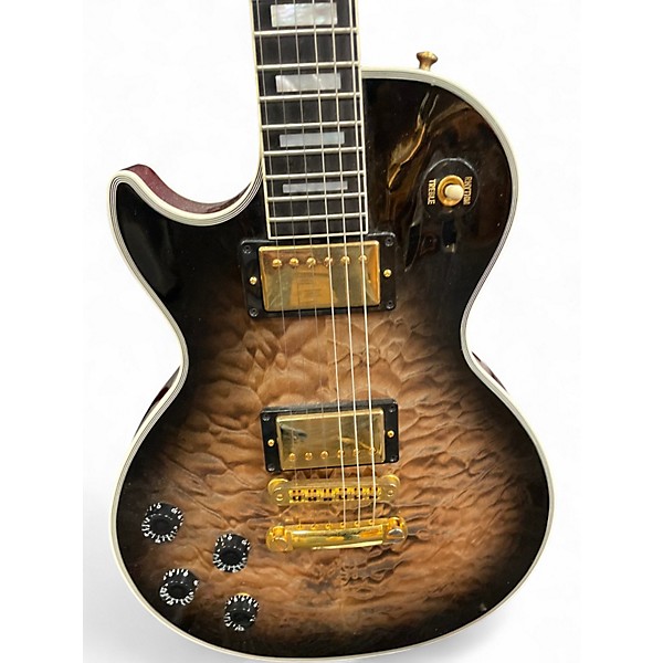 Used Gibson Made to Measure Les Paul Custom Rustic Burst Solid Body Electric Guitar