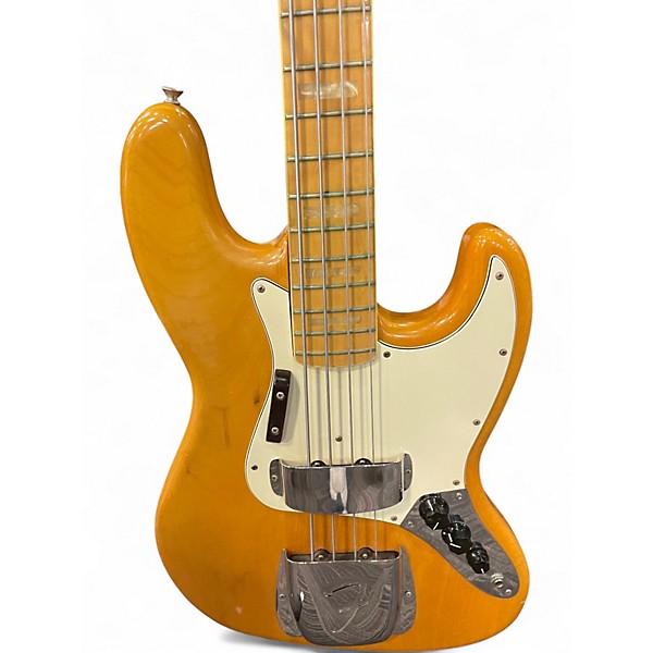Vintage 1977 Fender Jazz Bass Natural Electric Bass Guitar