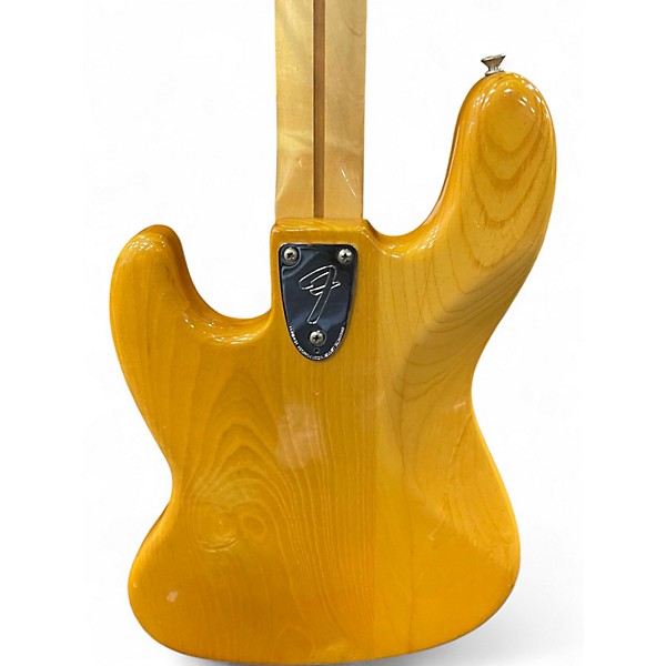 Vintage 1977 Fender Jazz Bass Natural Electric Bass Guitar