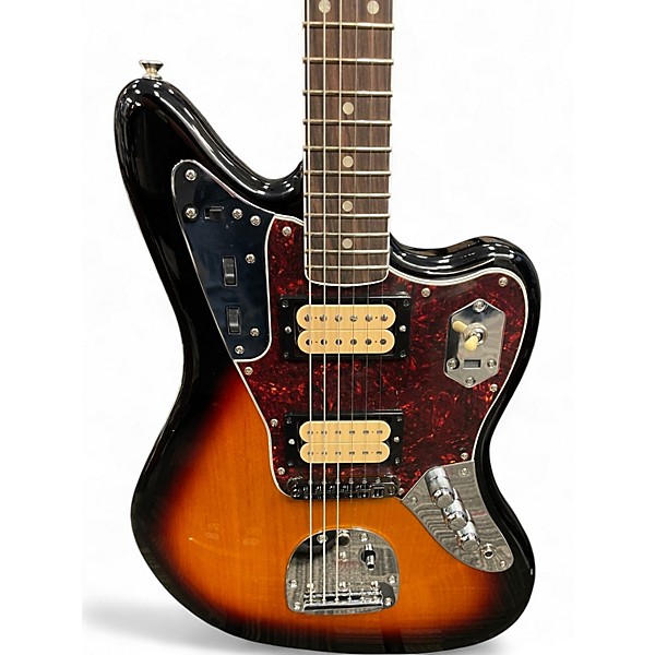Used Fender Kurt Cobain Signature Jaguar 3 Color Sunburst Solid Body Electric Guitar