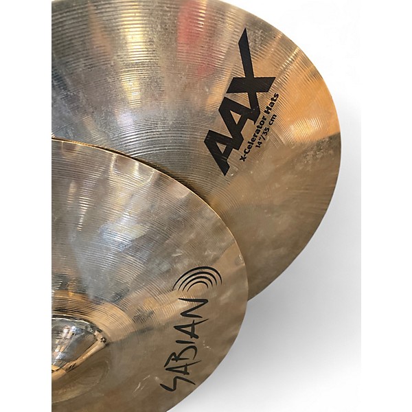 Used SABIAN 14in AAX X Celerator Hi Hat Pair Cymbal