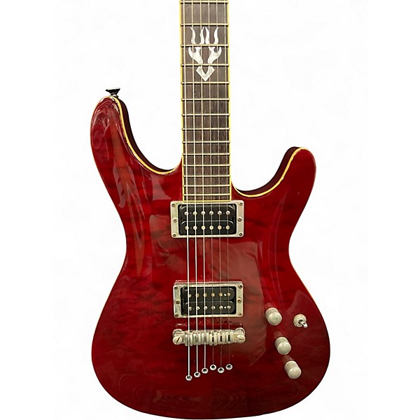 Used Ibanez SZ520QM Red Solid Body Electric Guitar