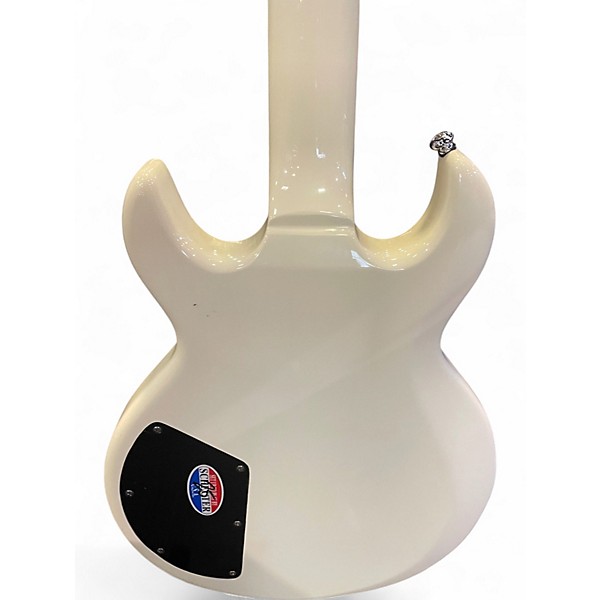 Used Schecter Guitar Research S1 Custom White Solid Body Electric Guitar