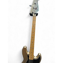 Used Fender 75th Anniversary Commemorative American Jazz Bass Gold Electric Bass Guitar