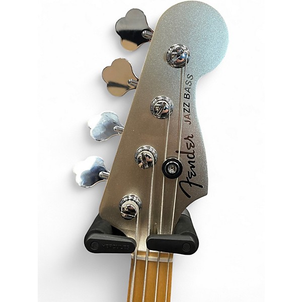 Used Fender 75th Anniversary Commemorative American Jazz Bass Gold Electric Bass Guitar