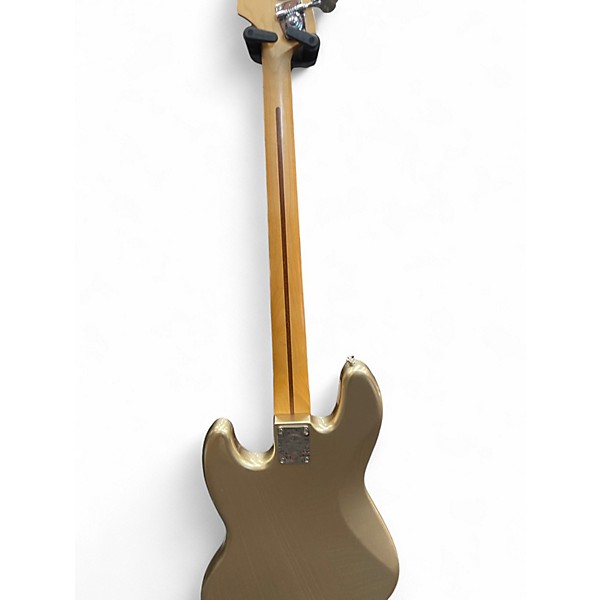 Used Fender 75th Anniversary Commemorative American Jazz Bass Gold Electric Bass Guitar