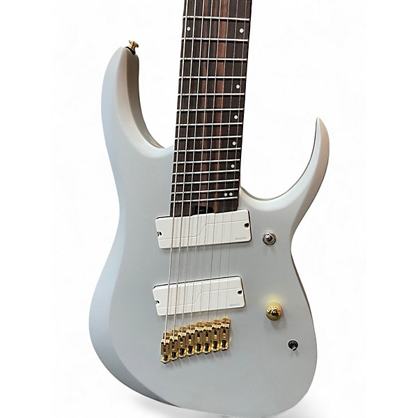 Used Ibanez RGDMS8 Silver Solid Body Electric Guitar