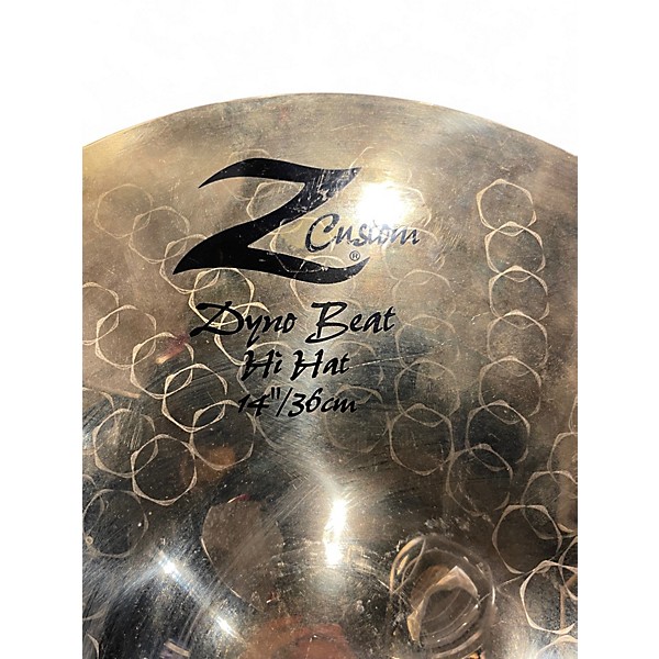 Used Zildjian 14in Z Custom Dyno Beat Hi Hat Cymbal